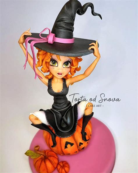 In the family way witch cake topper